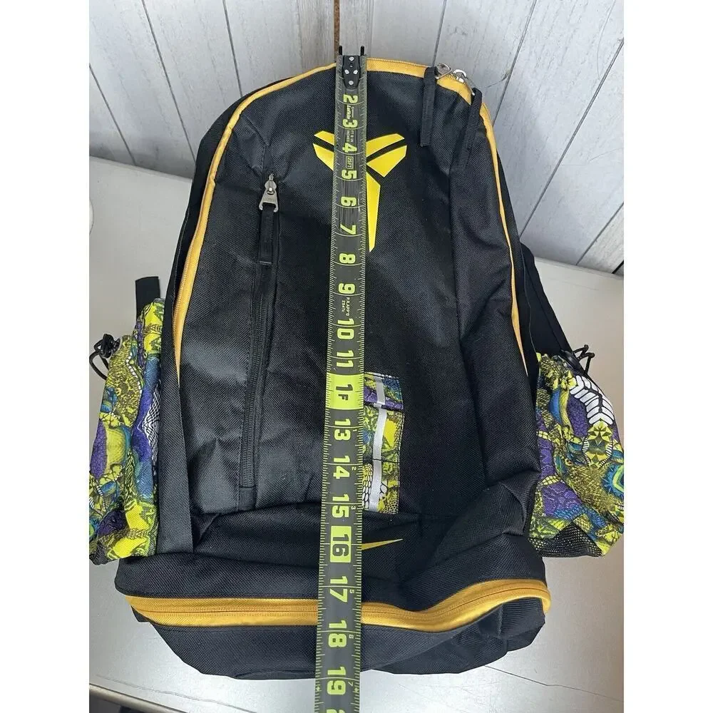 Nike Kobe Black Mamba Backpack Yellow Purple Multi Compartment